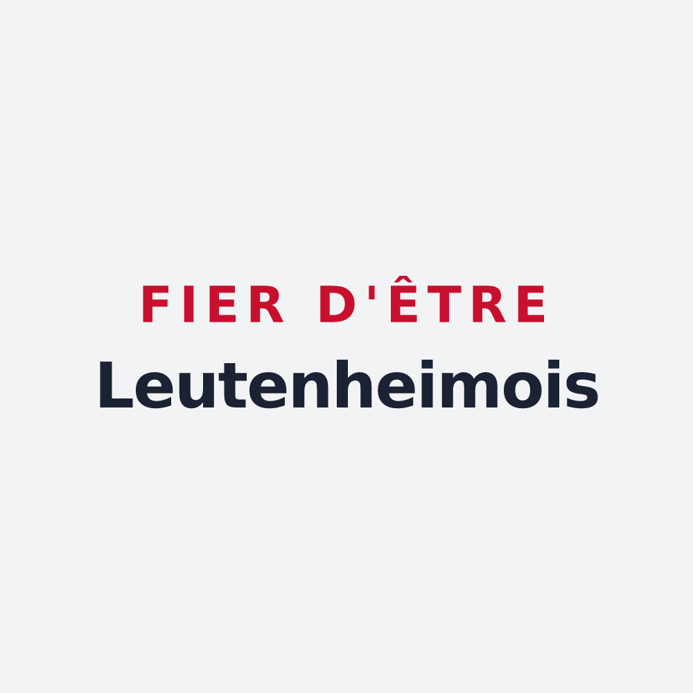 Poster « Fier d'être Leutenheimois » — design pour Leutenheim