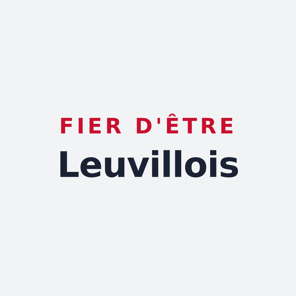 Poster « Fier d'être Leuvillois » — design pour Leuville-sur-Orge