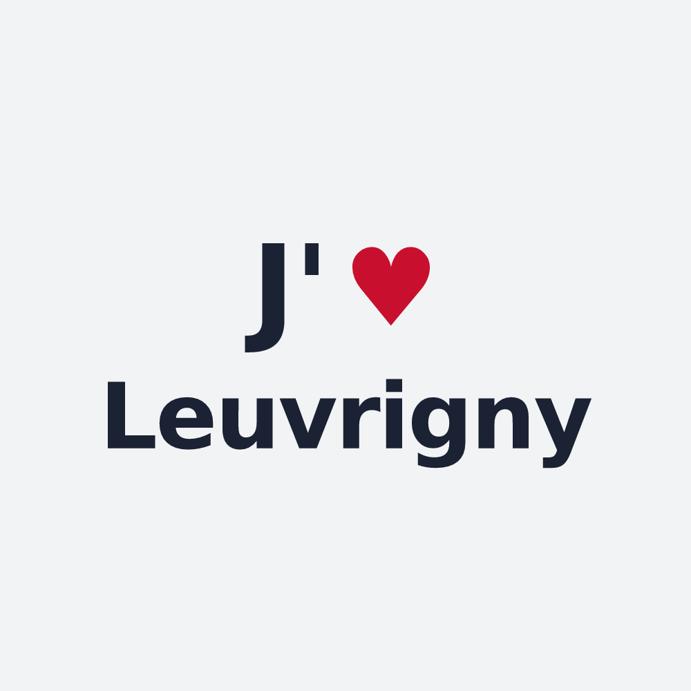 Poster personnalisé Leuvrigny — design J'aime Leuvrigny