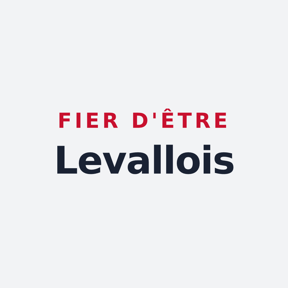 Poster « Fier d'être Levallois » — design pour Leval