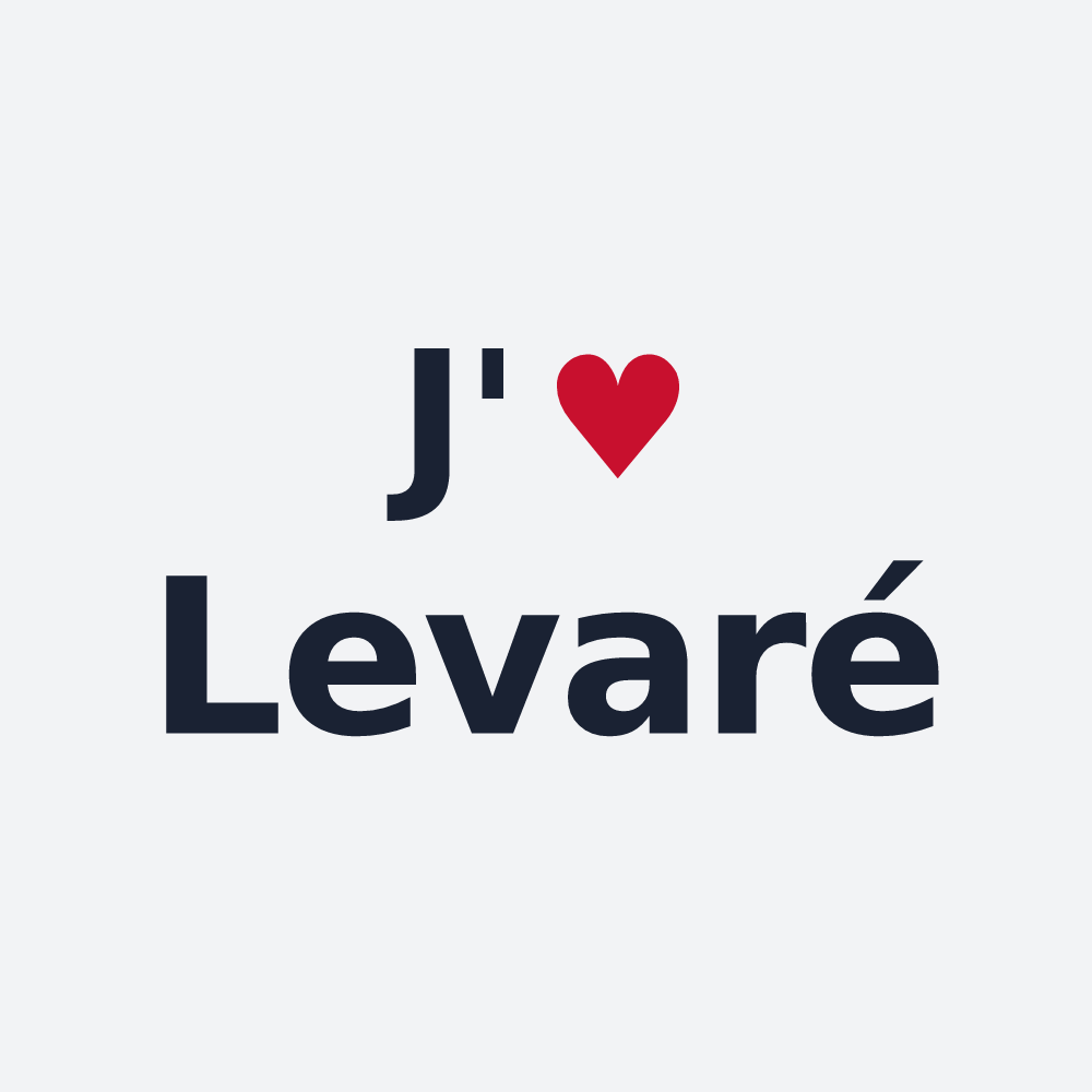 Poster personnalisé Levaré — design J'aime Levaré