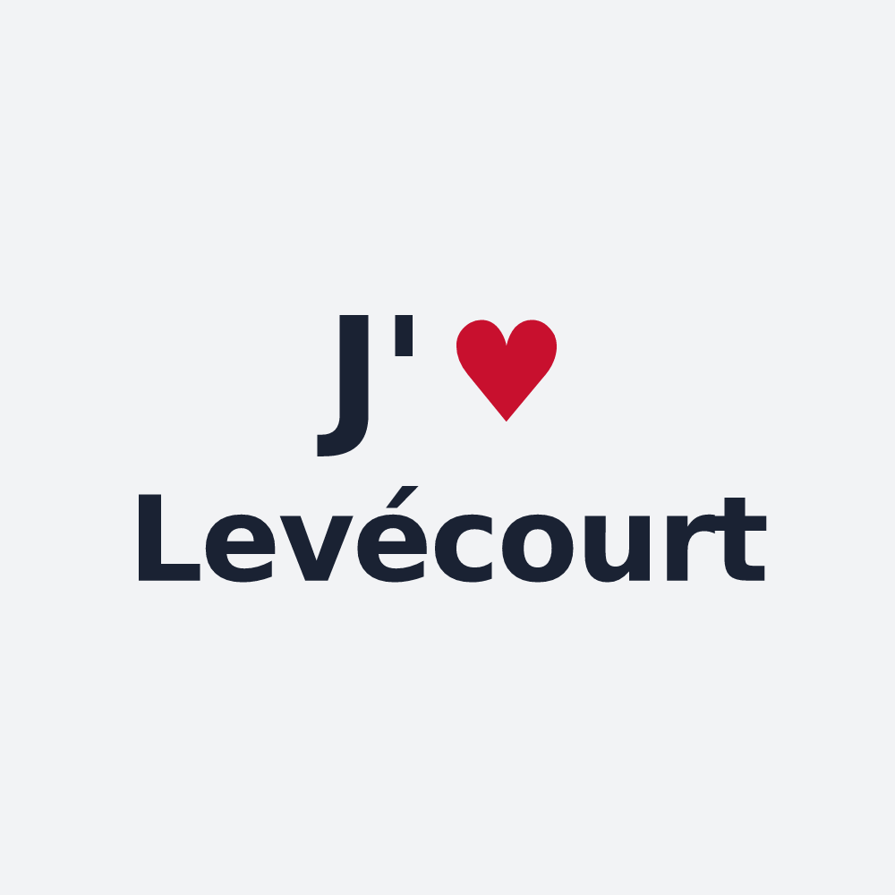 Poster personnalisé Levécourt — design J'aime Levécourt