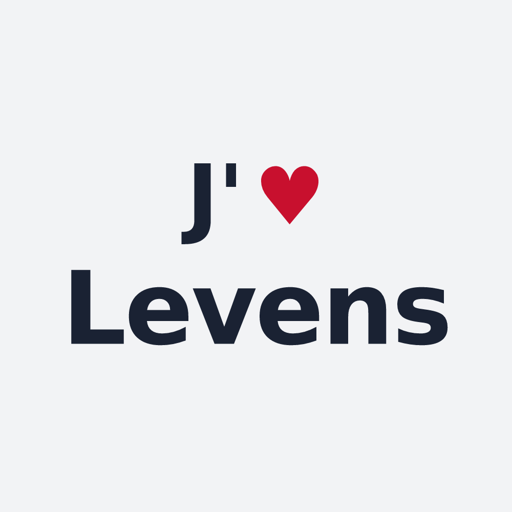 Poster personnalisé Levens — design J'aime Levens