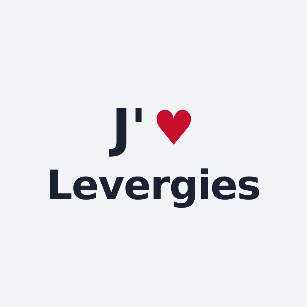 Poster personnalisé Levergies — design J'aime Levergies