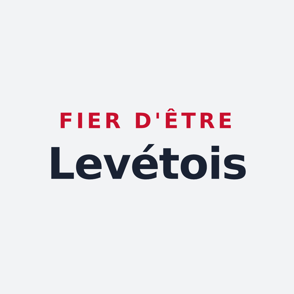 Poster « Fier d'être Levétois » — design pour Levet