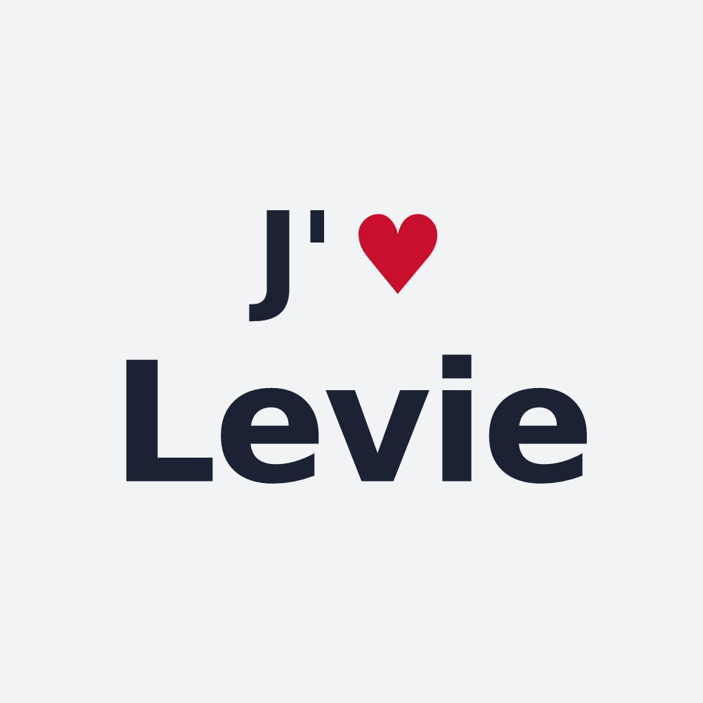 Poster personnalisé Levie — design J'aime Levie
