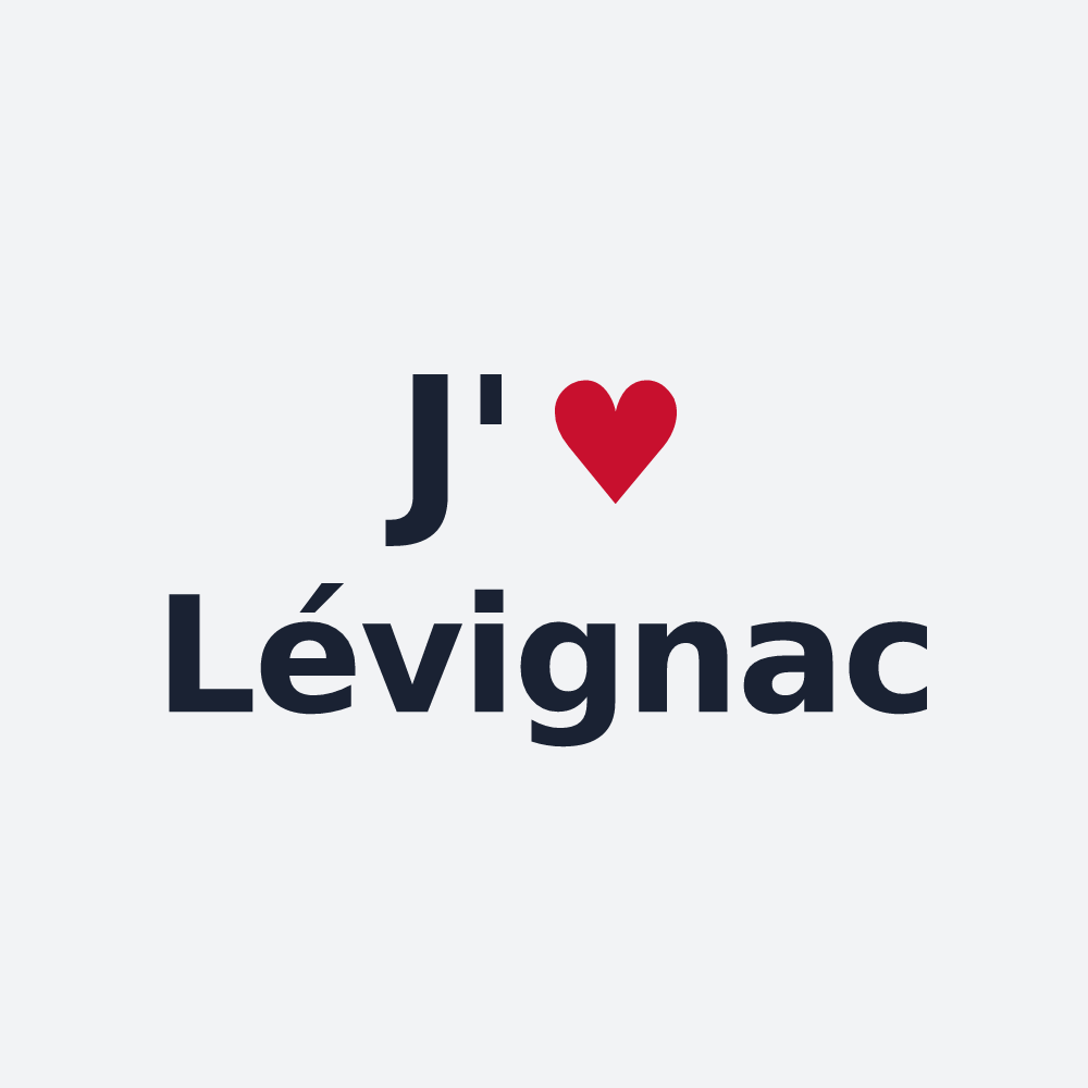 Poster personnalisé Lévignac — design J'aime Lévignac