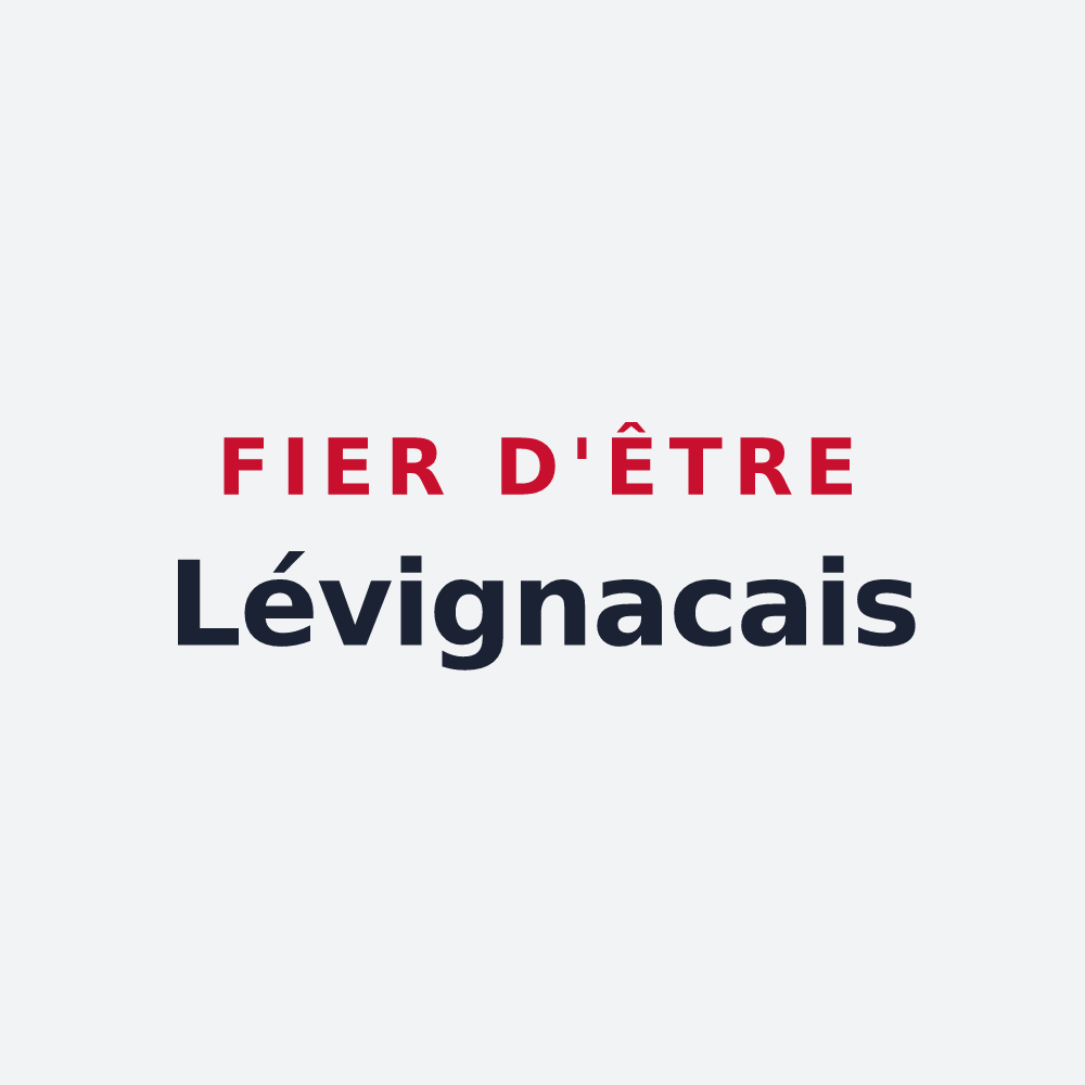 Poster « Fier d'être Lévignacais » — design pour Lévignac