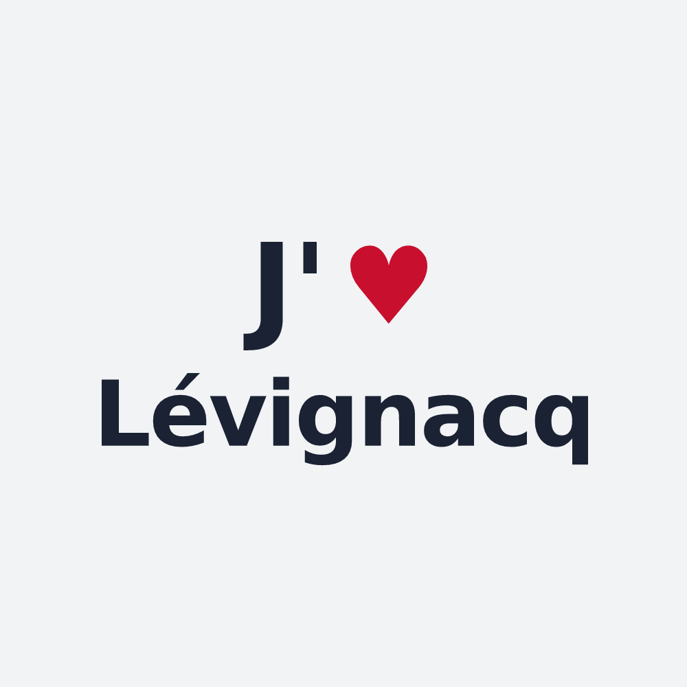 Poster personnalisé Lévignacq — design J'aime Lévignacq