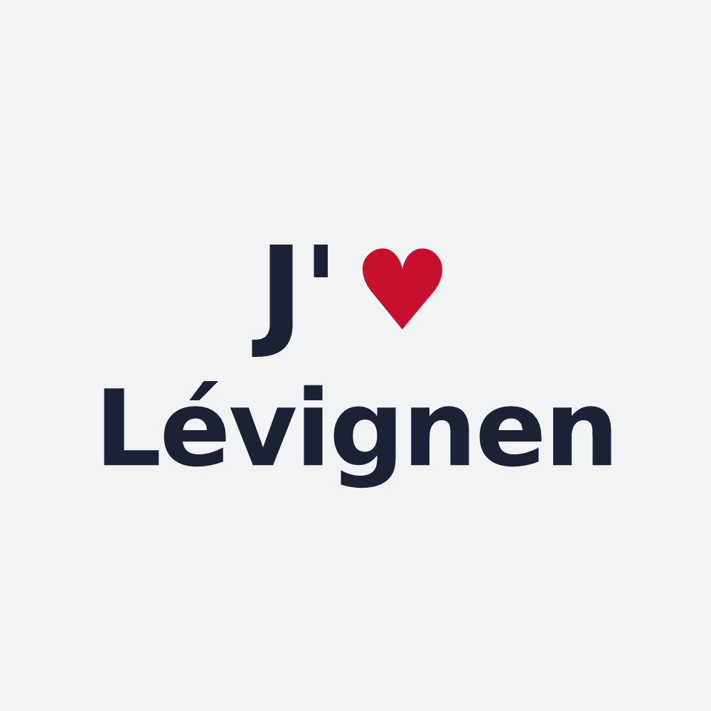 Poster personnalisé Lévignen — design J'aime Lévignen