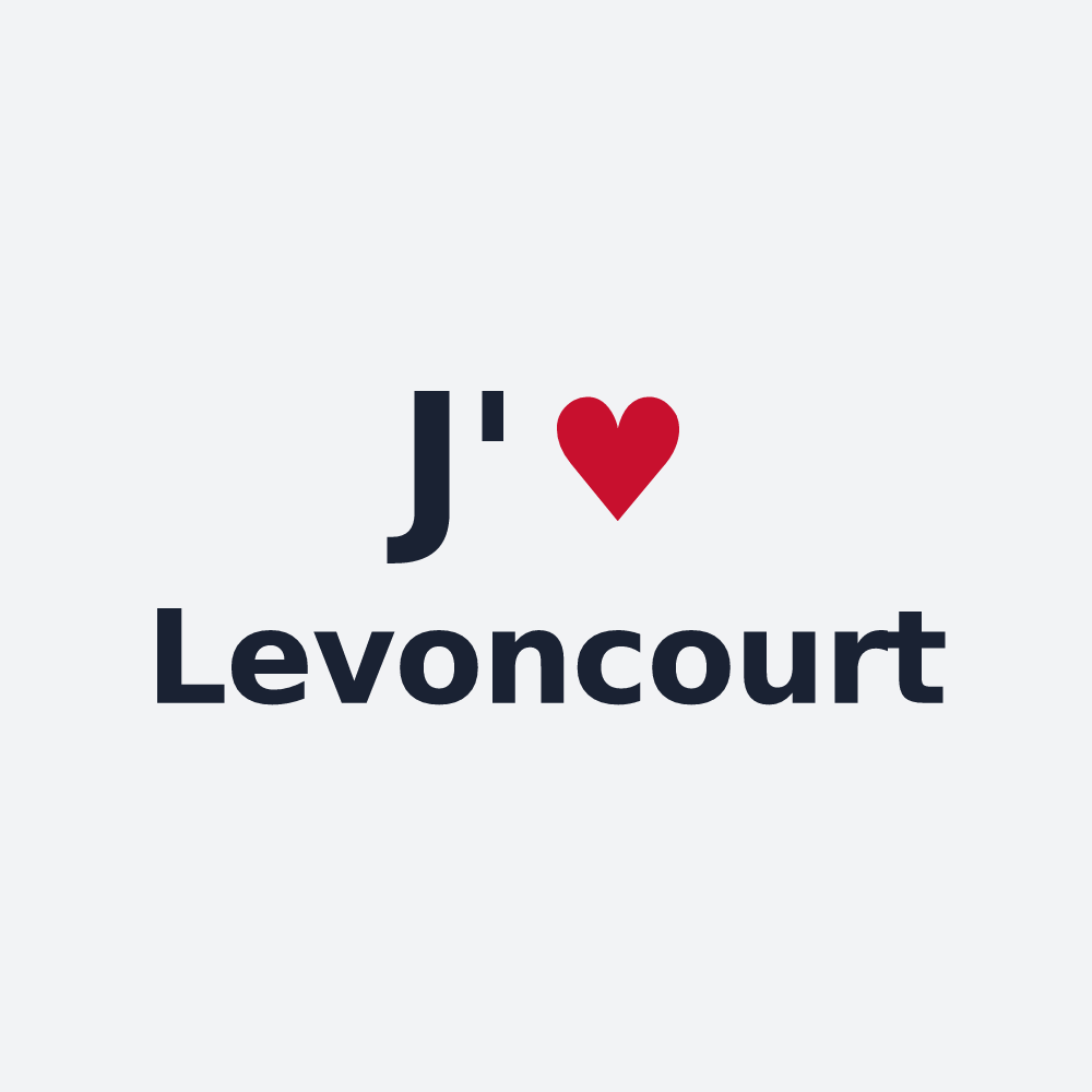 Poster personnalisé Levoncourt — design J'aime Levoncourt