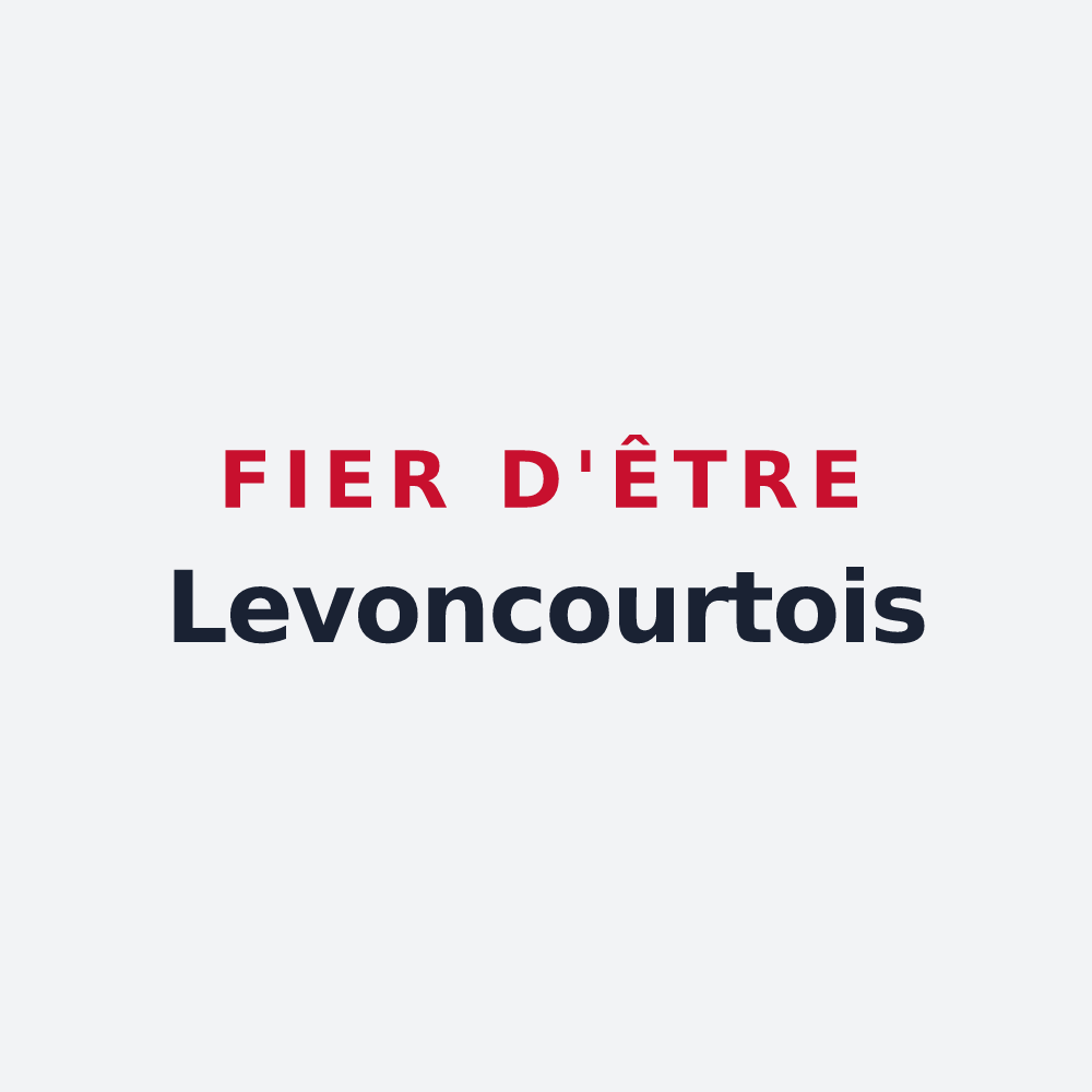 Poster « Fier d'être Levoncourtois » — design pour Levoncourt