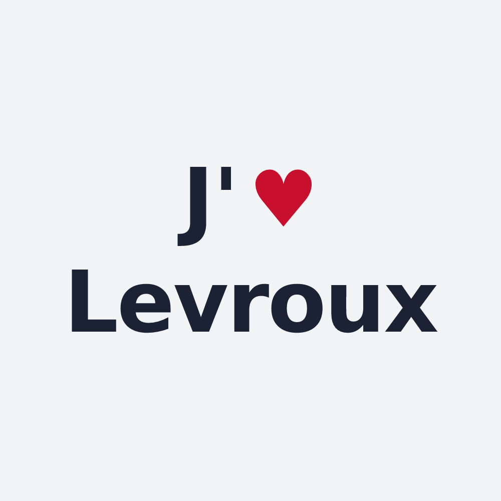 Poster personnalisé Levroux — design J'aime Levroux