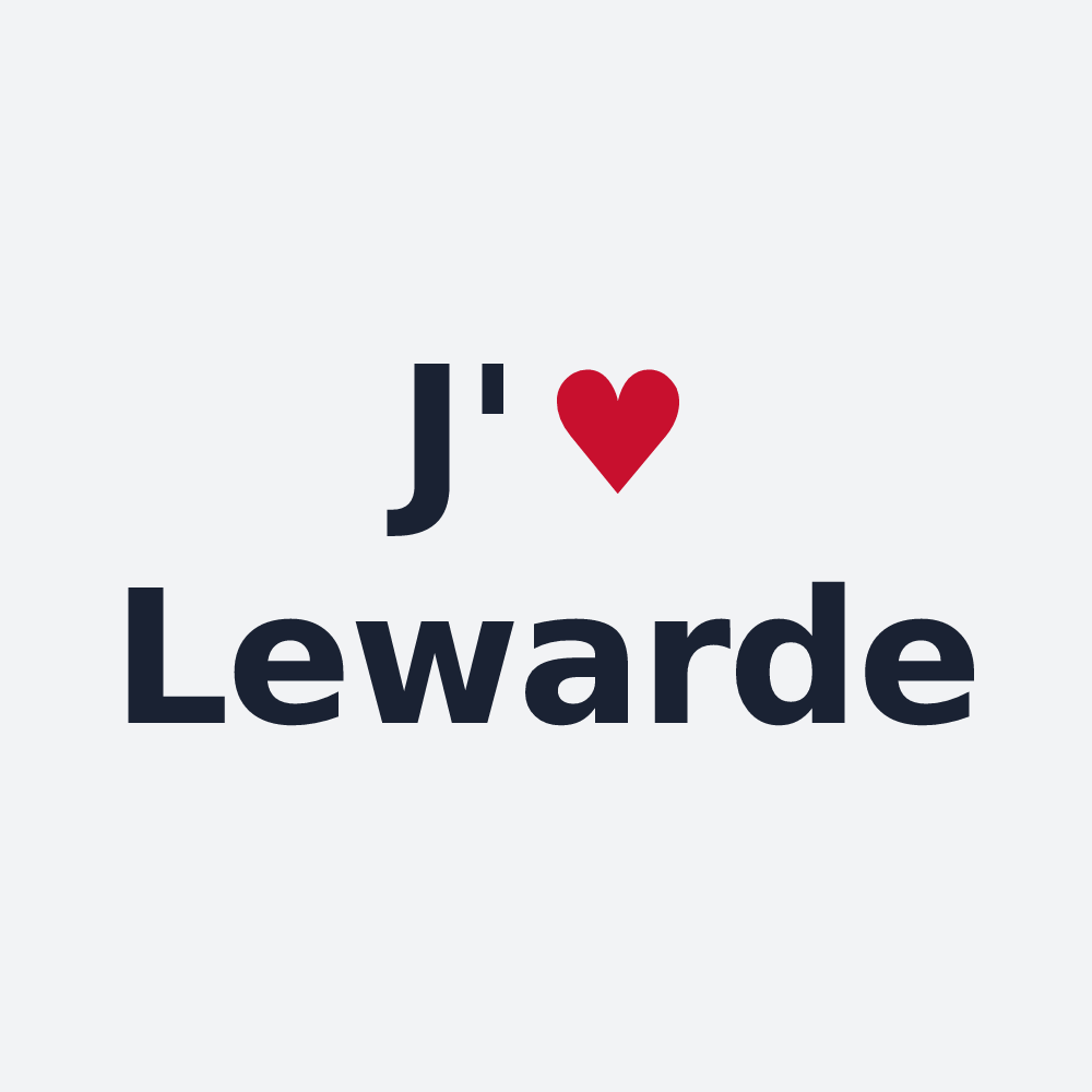 Poster personnalisé Lewarde — design J'aime Lewarde