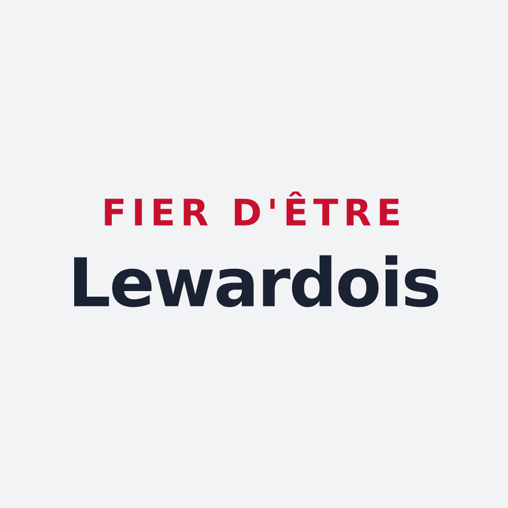 Poster « Fier d'être Lewardois » — design pour Lewarde
