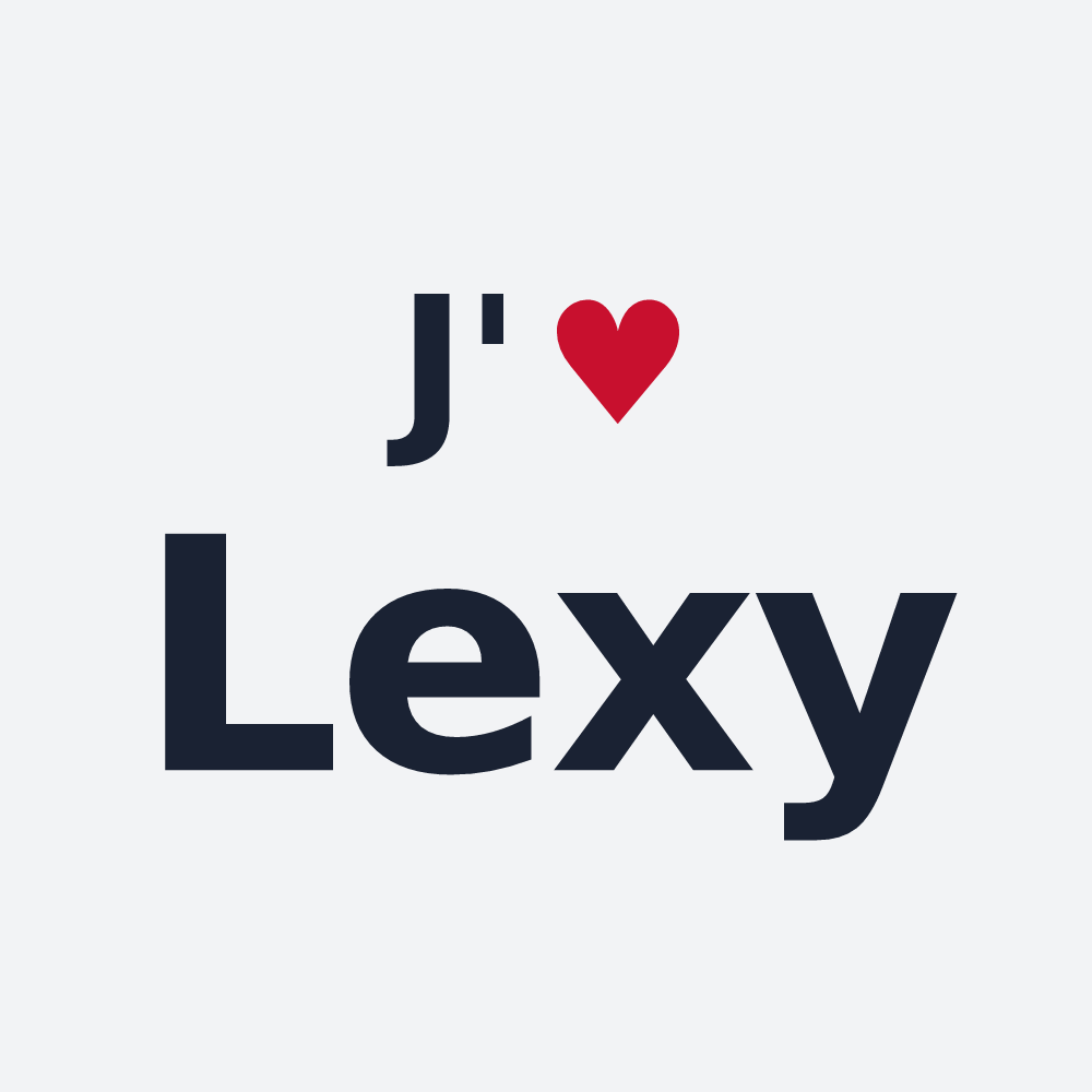 Poster personnalisé Lexy — design J'aime Lexy