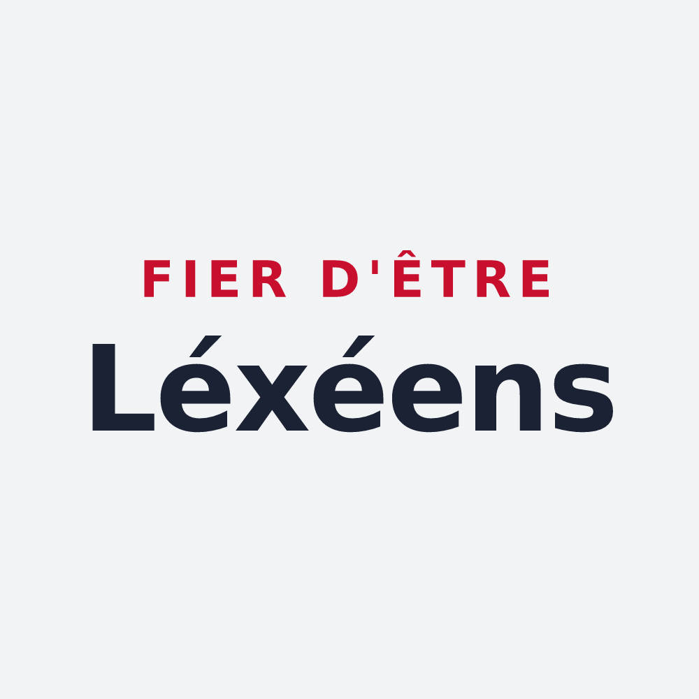 Poster « Fier d'être Léxéens » — design pour Lexy