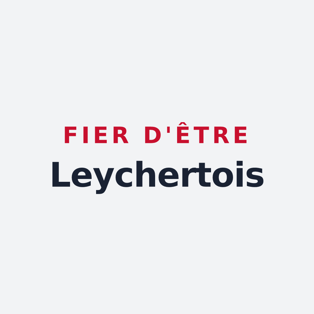 Poster « Fier d'être Leychertois » — design pour Leychert