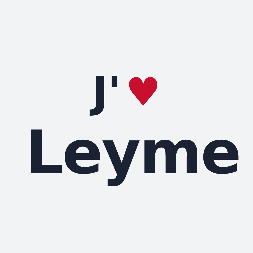 Poster personnalisé Leyme — design J'aime Leyme