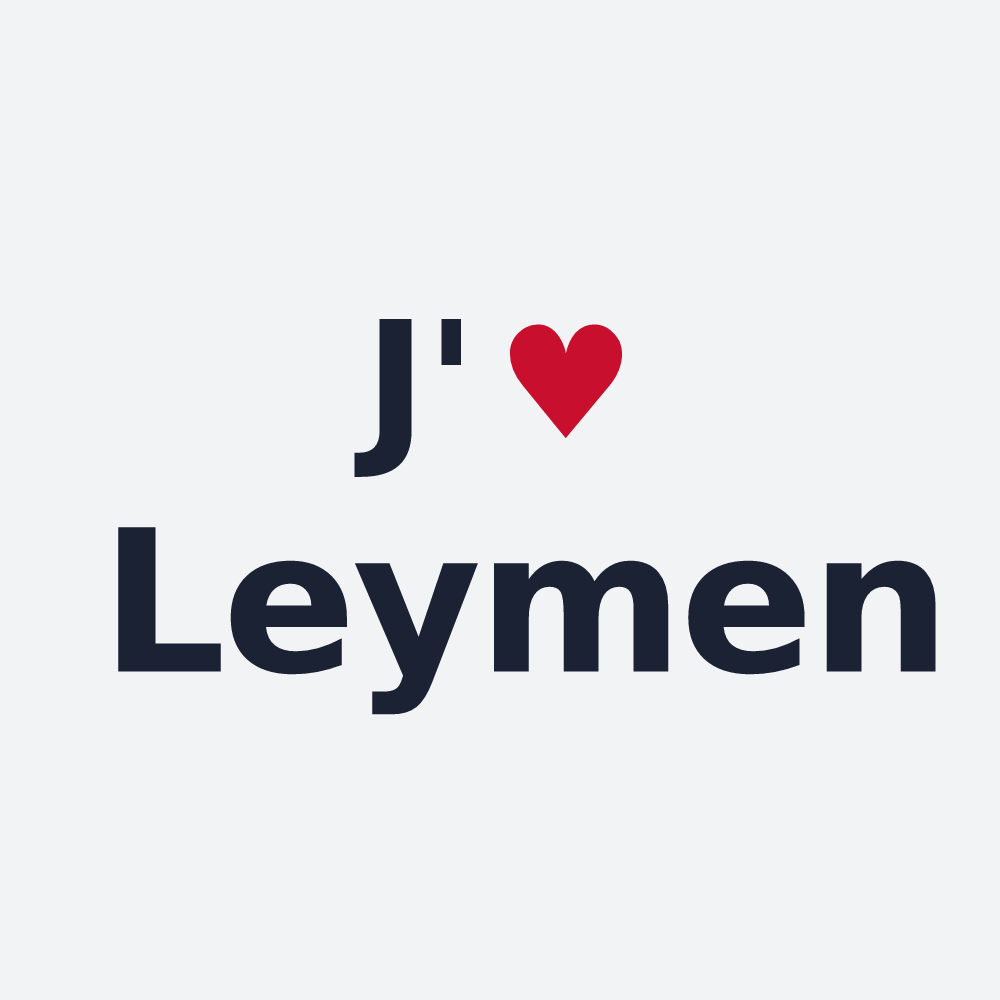Poster personnalisé Leymen — design « J'aime Leymen » imprimé sur le poster