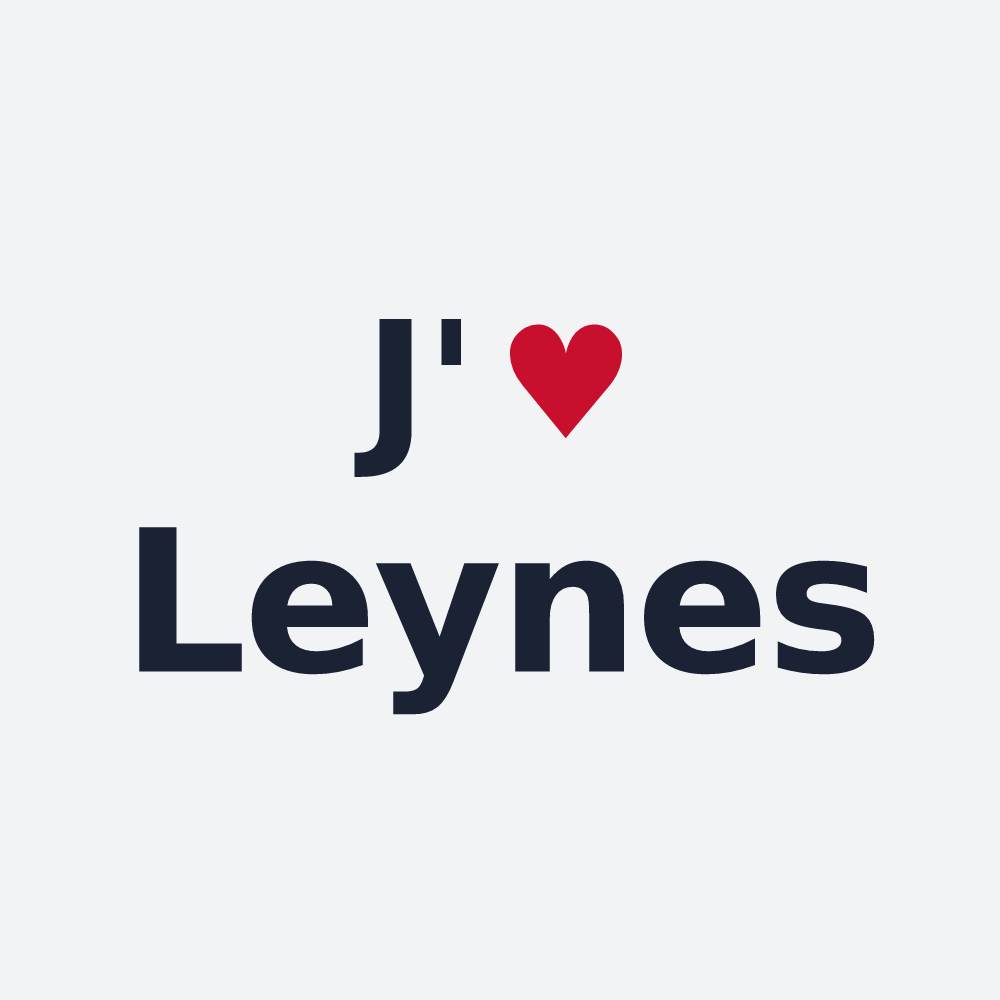 Poster personnalisé Leynes — design J'aime Leynes