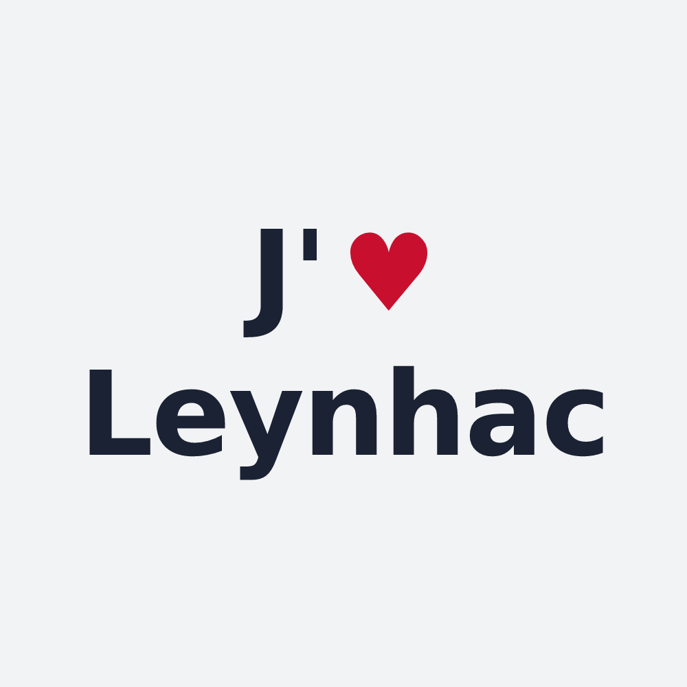Poster personnalisé Leynhac — design J'aime Leynhac