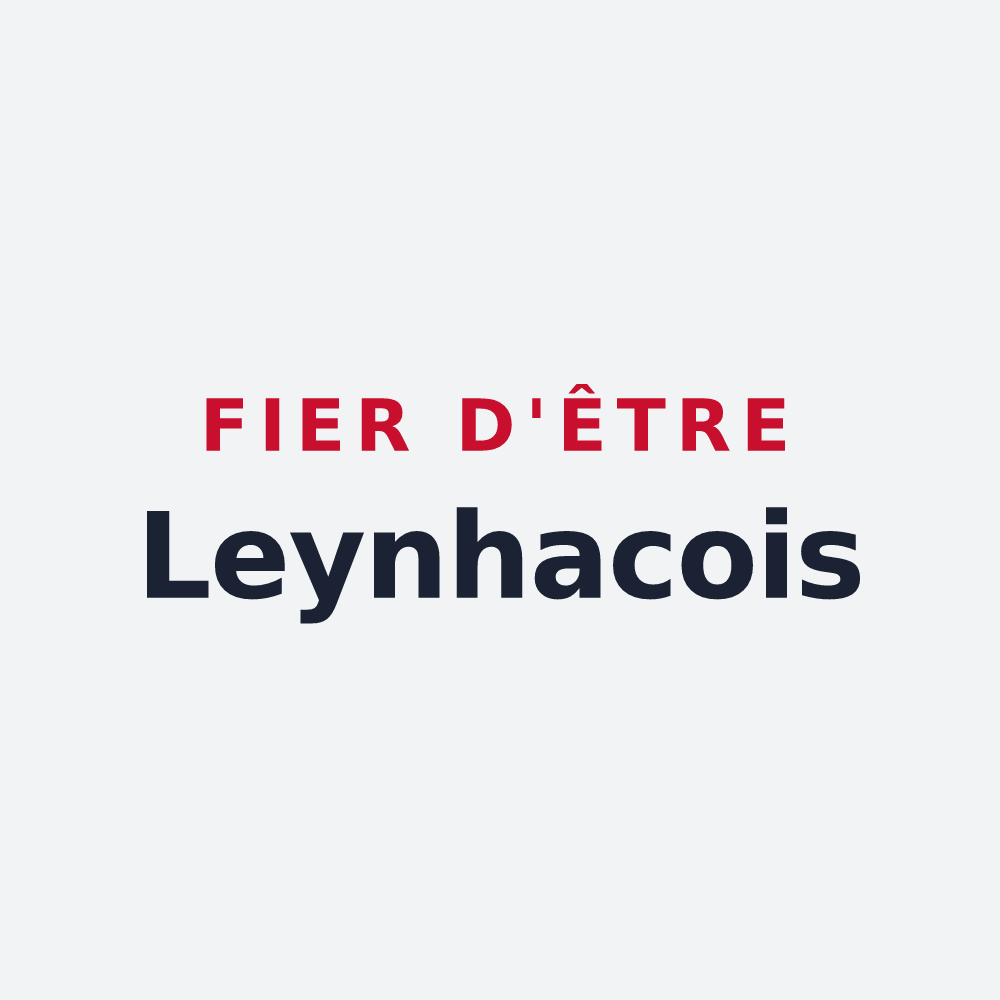Poster « Fier d'être Leynhacois » — design pour Leynhac