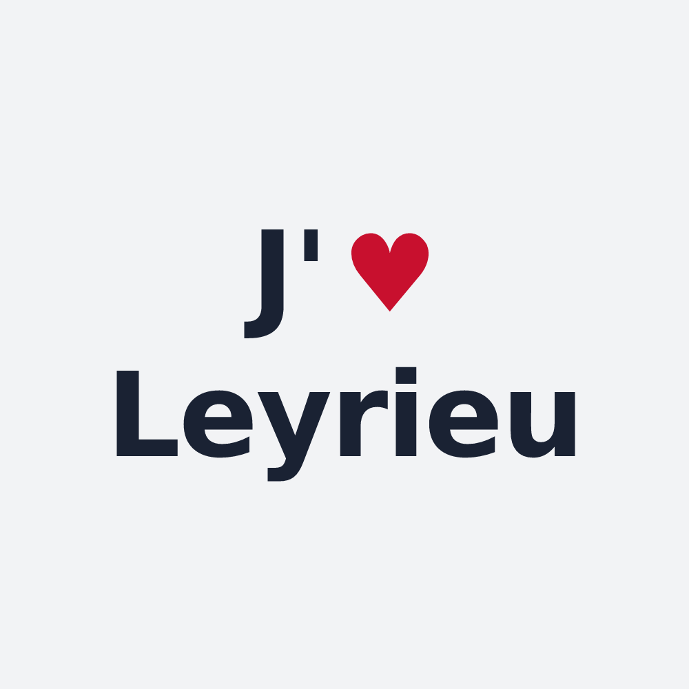 Poster personnalisé Leyrieu — design J'aime Leyrieu