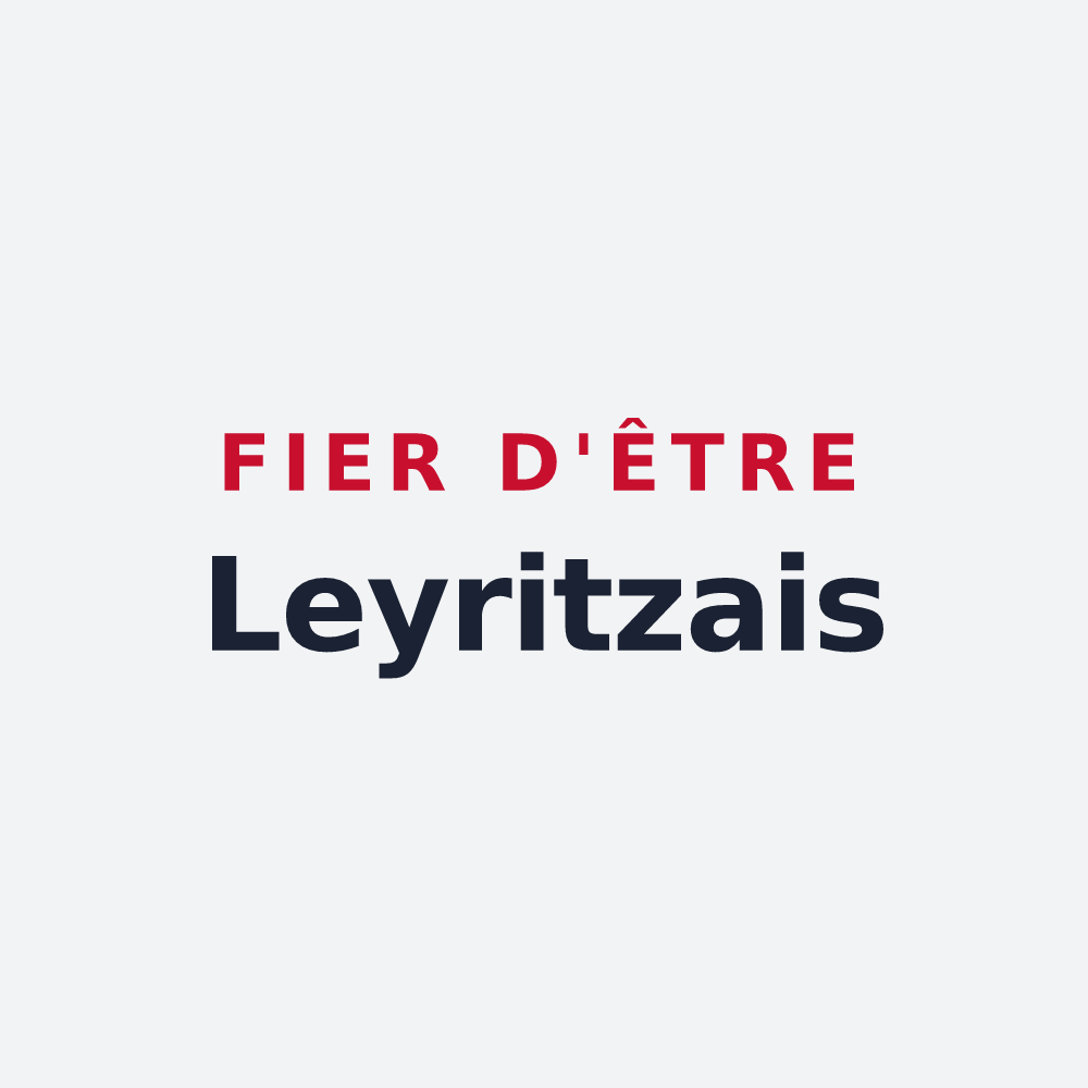 Poster « Fier d'être Leyritzais » — design pour Leyritz-Moncassin