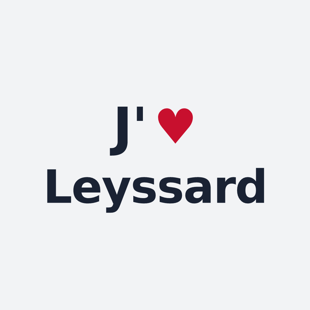 Poster personnalisé Leyssard — design J'aime Leyssard