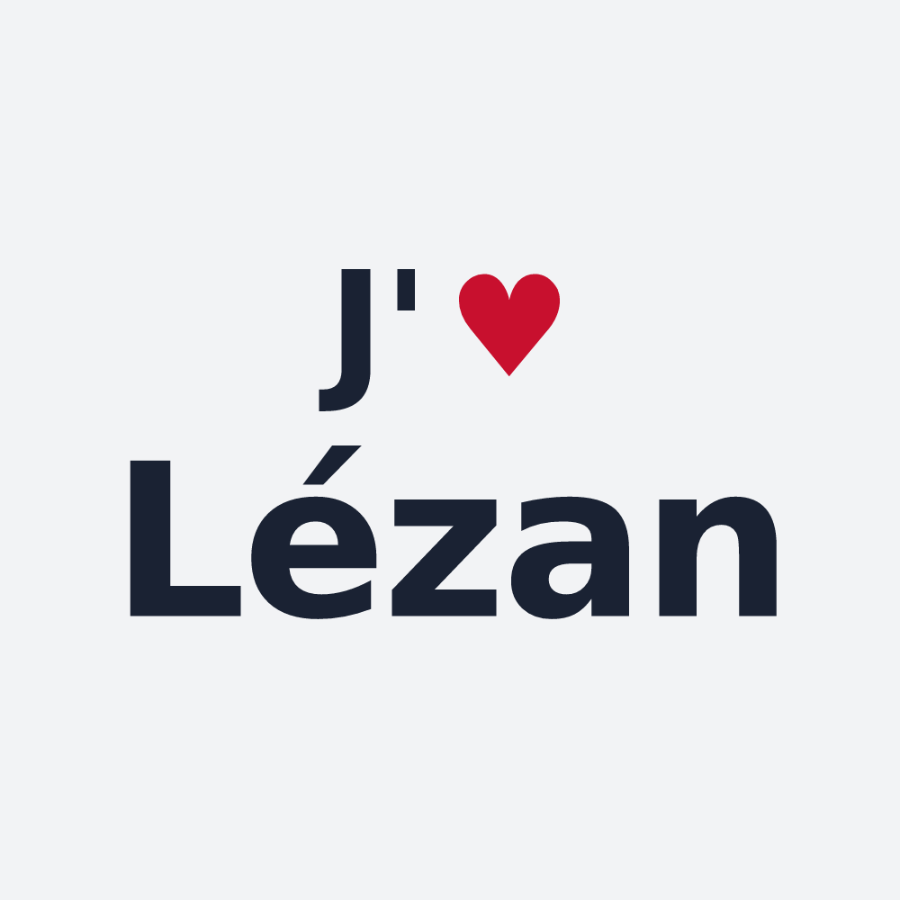 Poster personnalisé Lézan — design J'aime Lézan