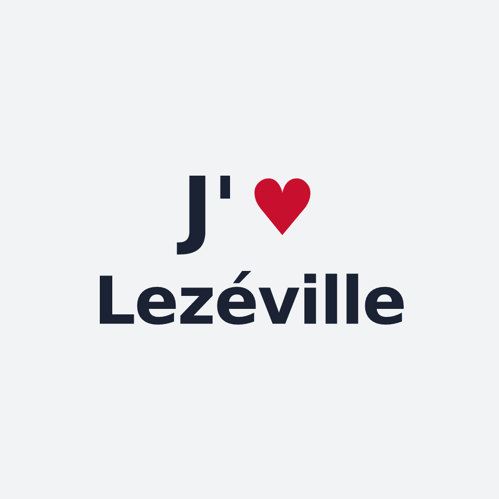 Poster personnalisé Lezéville — design J'aime Lezéville