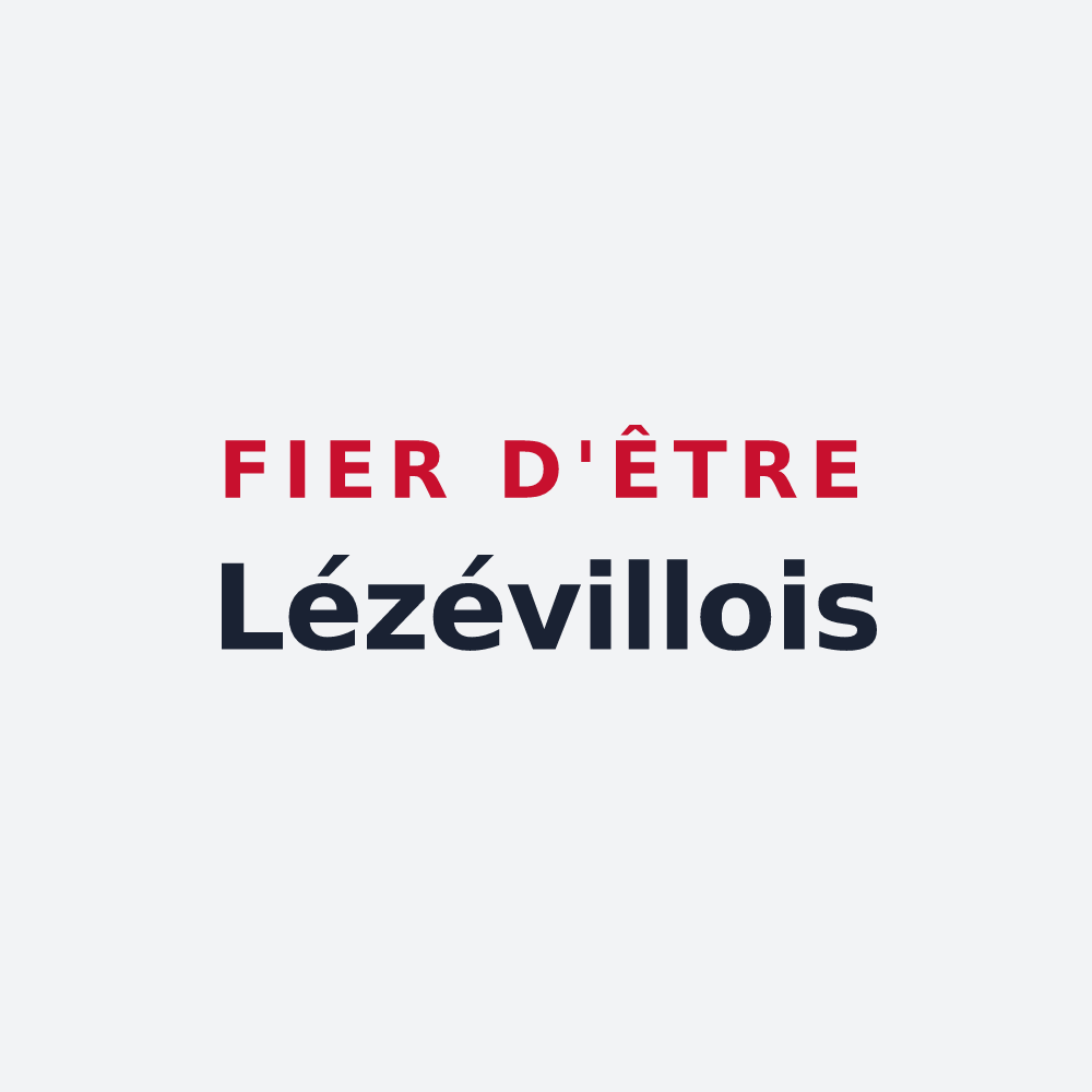 Poster « Fier d'être Lézévillois » — design pour Lezéville