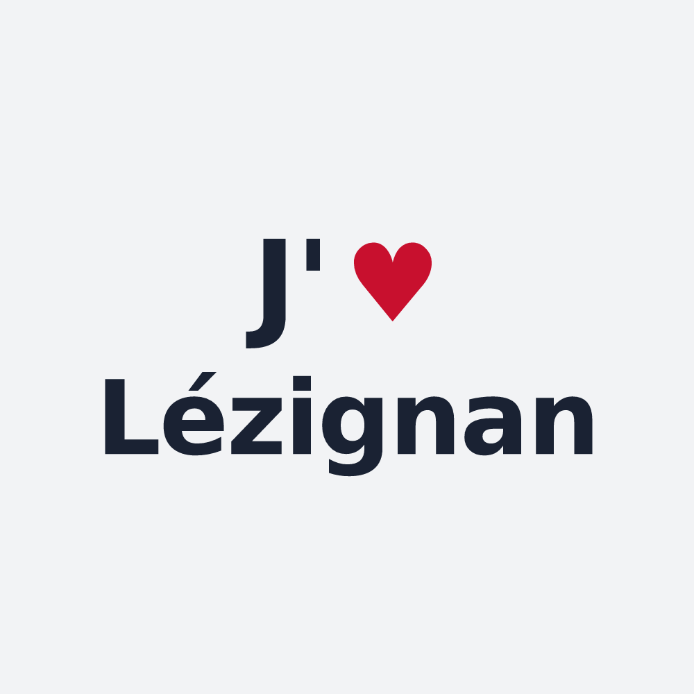 Poster personnalisé Lézignan — design J'aime Lézignan