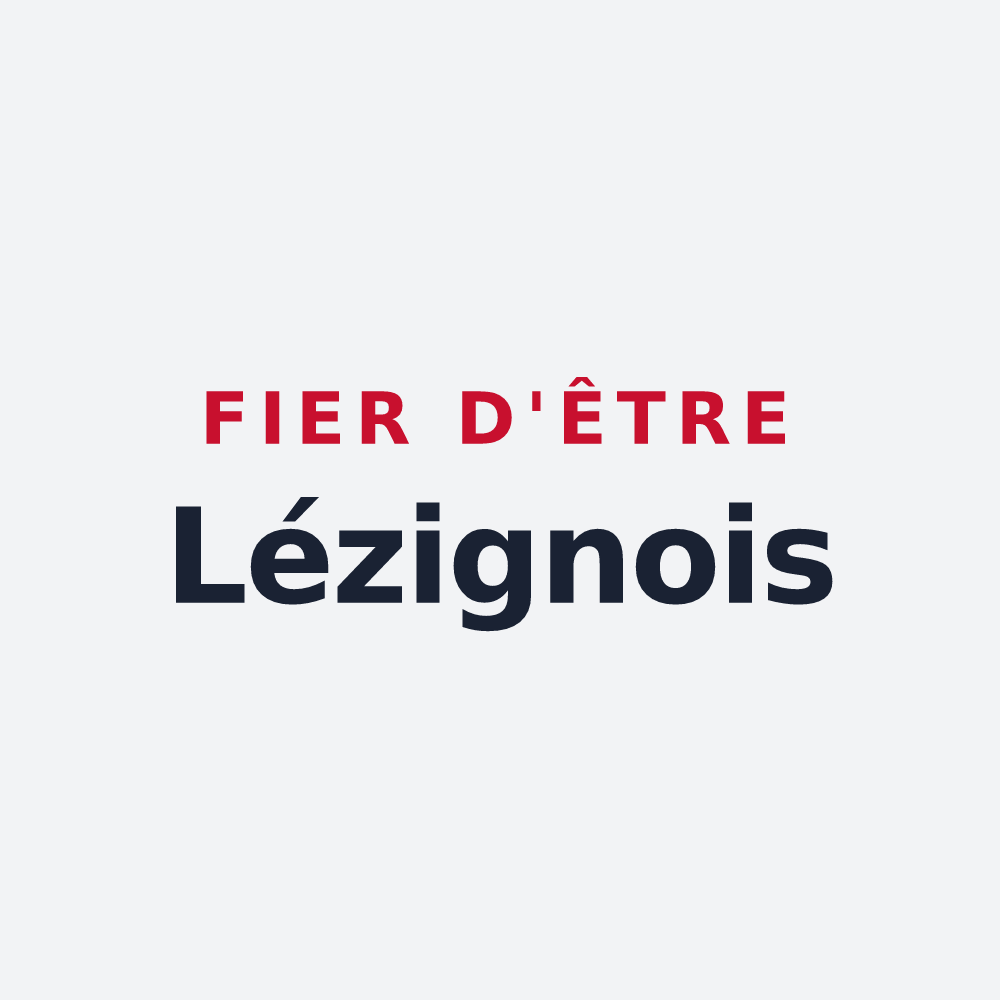 Poster « Fier d'être Lézignois » — design pour Lézigneux