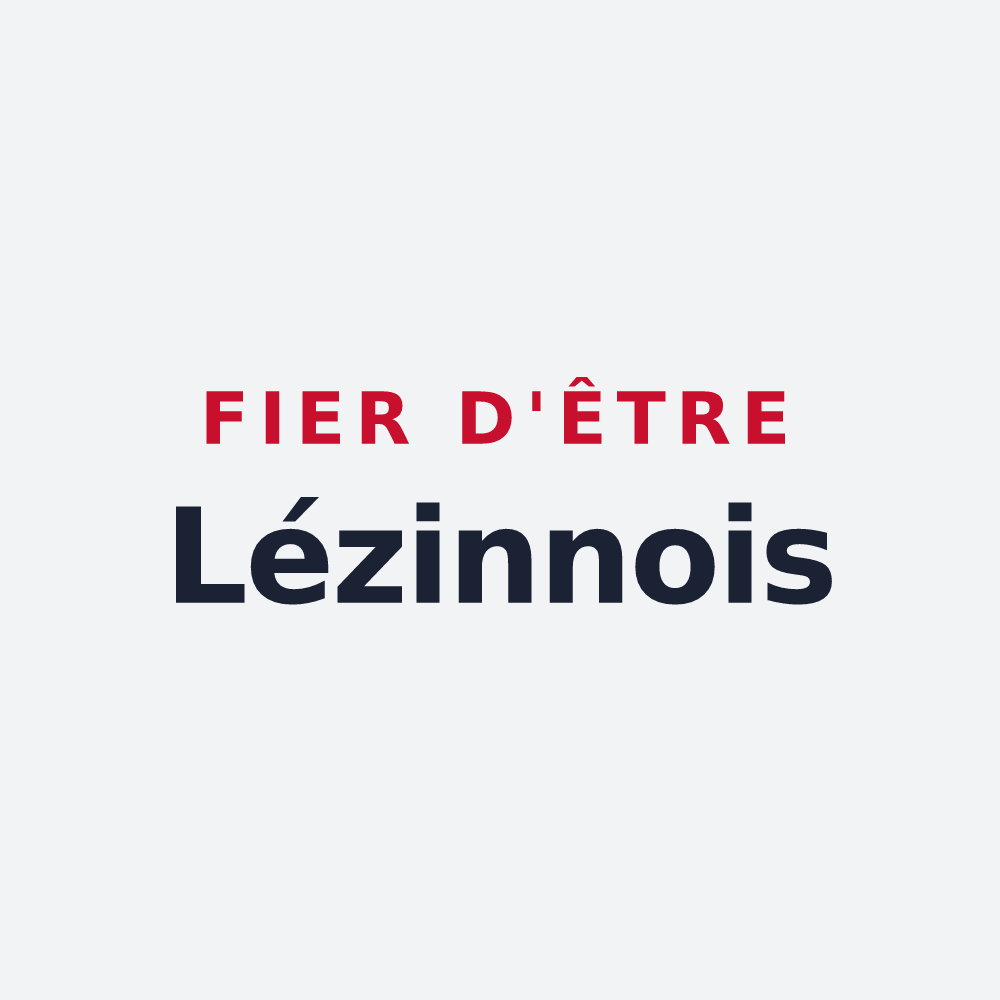 Poster « Fier d'être Lézinnois » — design pour Lézinnes