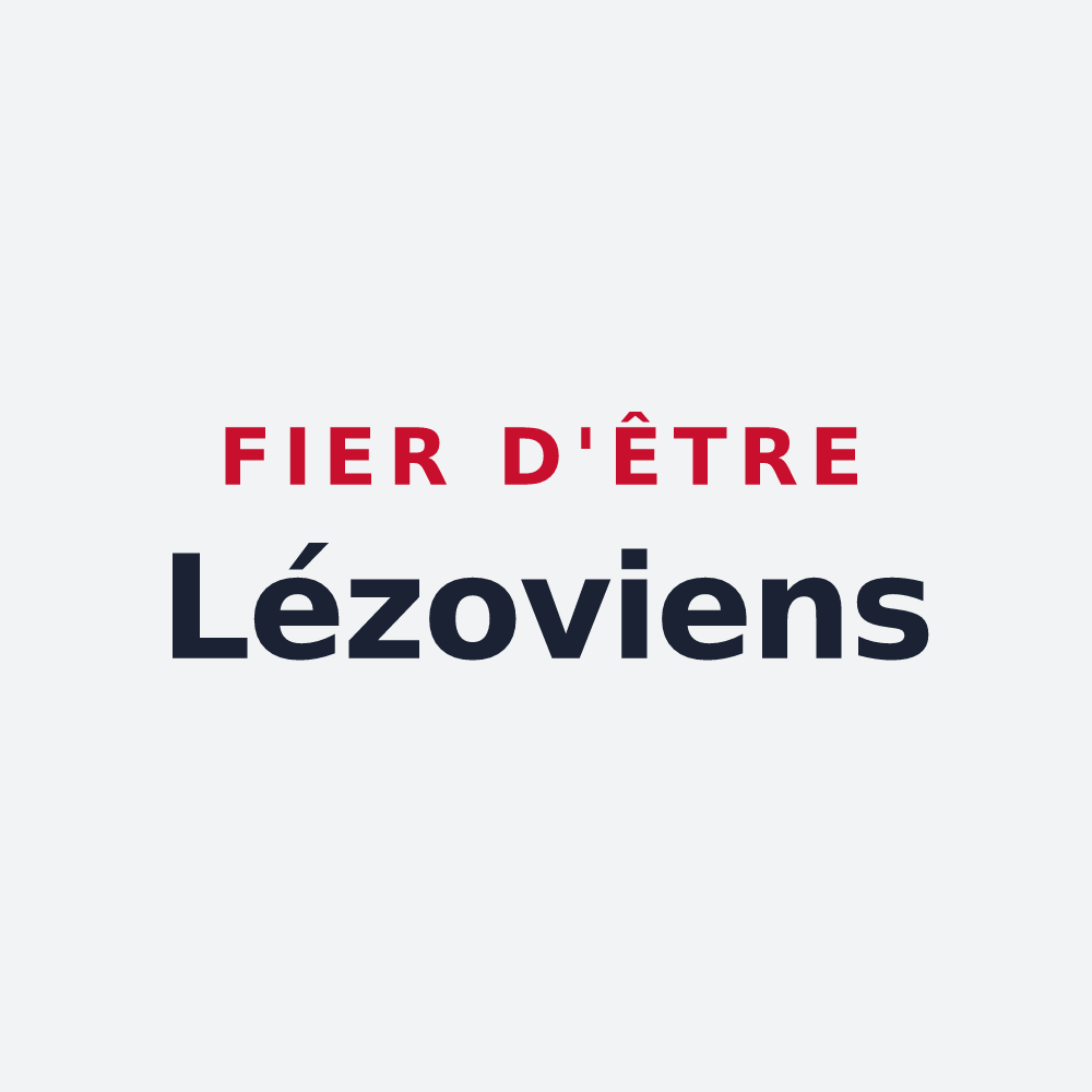 Poster « Fier d'être Lézoviens » — design pour Lezoux