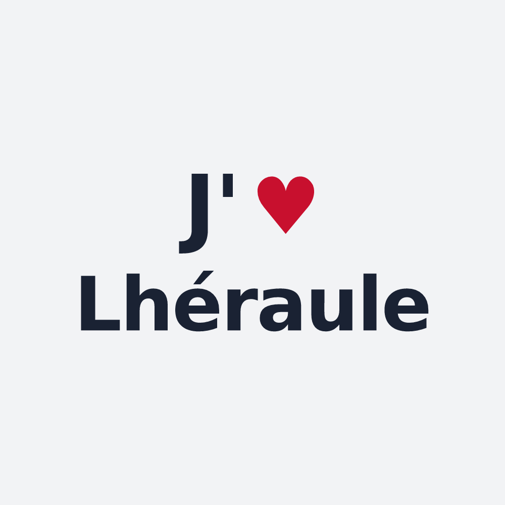 Poster personnalisé Lhéraule — design J'aime Lhéraule