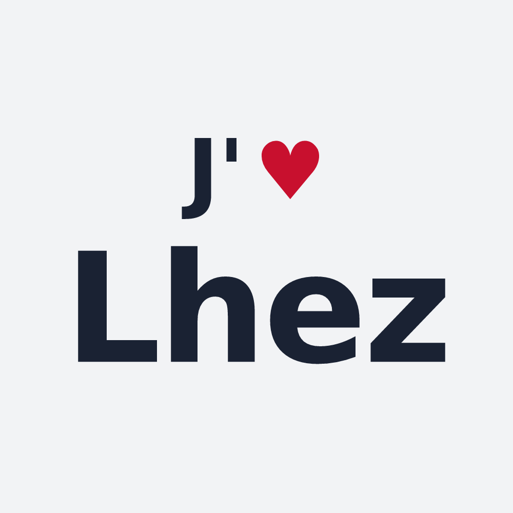Poster personnalisé Lhez — design J'aime Lhez