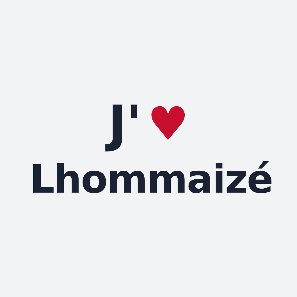 Poster personnalisé Lhommaizé — design J'aime Lhommaizé