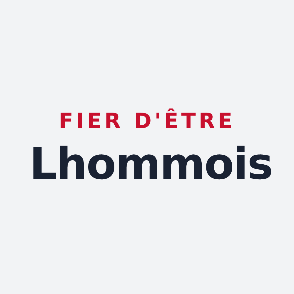 Poster « Fier d'être Lhommois » — design pour Lhomme