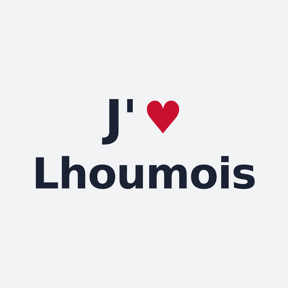 Poster personnalisé Lhoumois — design J'aime Lhoumois