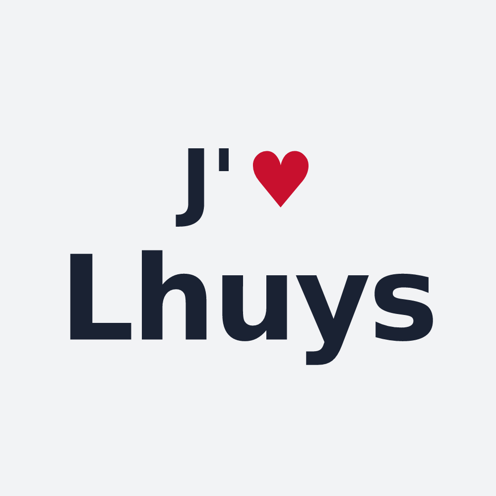 Poster personnalisé Lhuys — design J'aime Lhuys