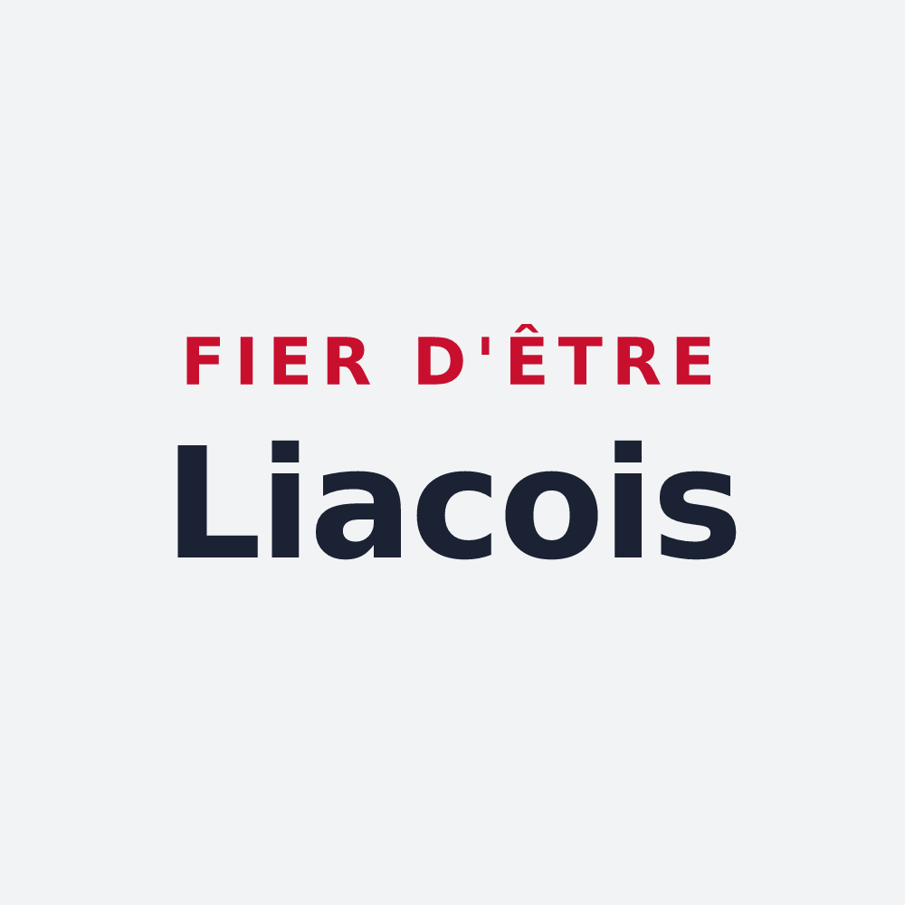 Poster « Fier d'être Liacois » — design pour Liac