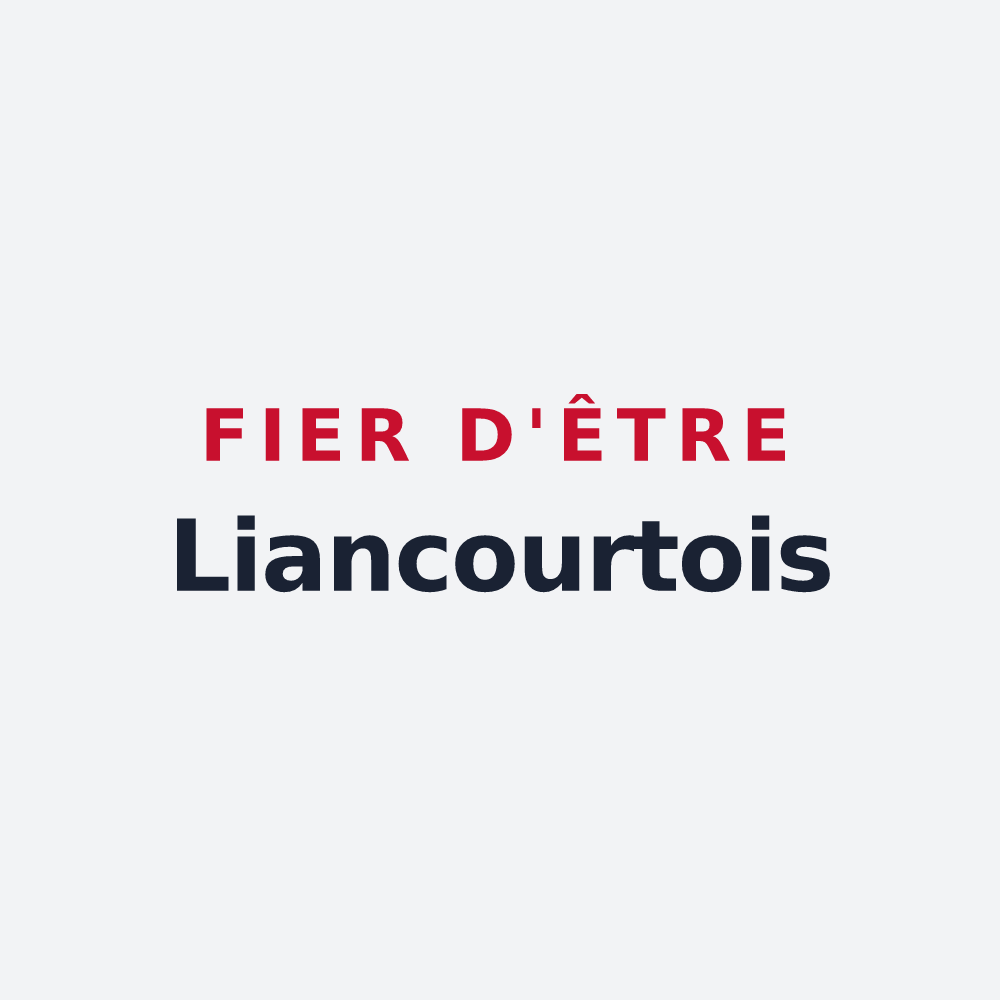 Poster « Fier d'être Liancourtois » — design pour Liancourt-Saint-Pierre