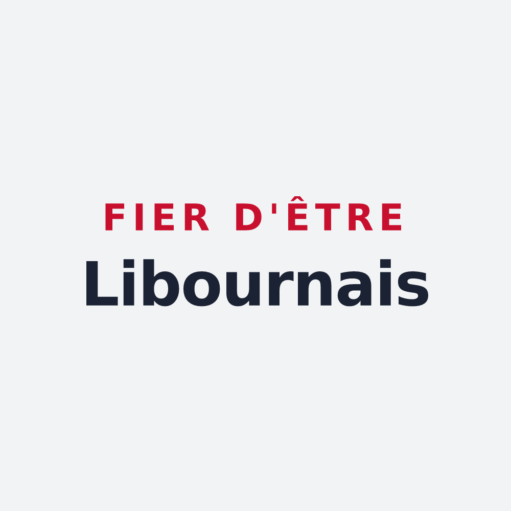 Poster « Fier d'être Libournais » — design pour Libourne