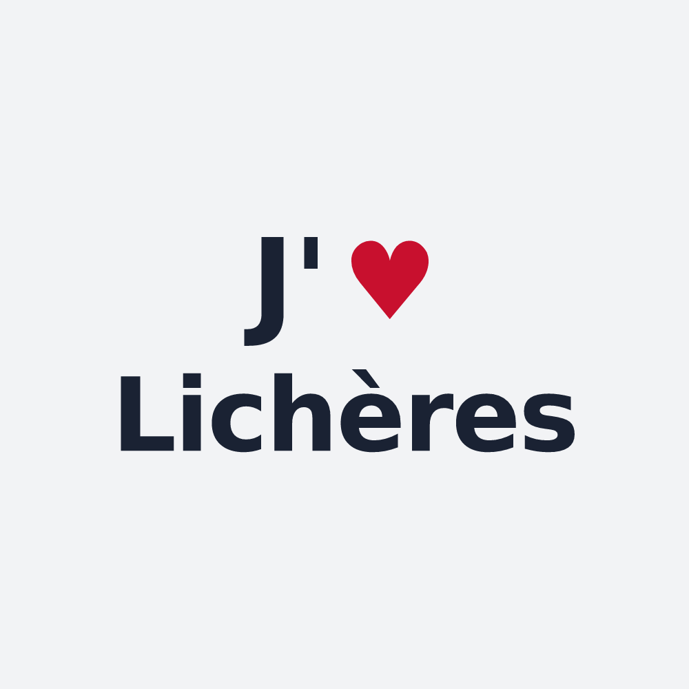 Poster personnalisé Lichères — design J'aime Lichères