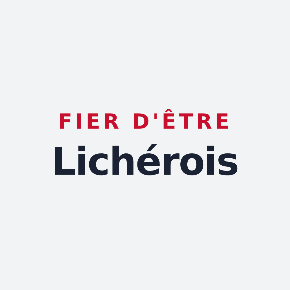 Poster « Fier d'être Lichérois » — design pour Lichères
