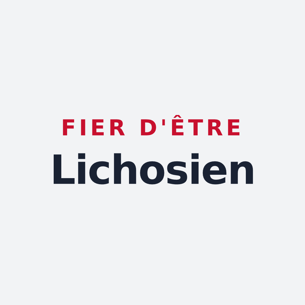 Poster « Fier d'être Lichosien » — design pour Lichos