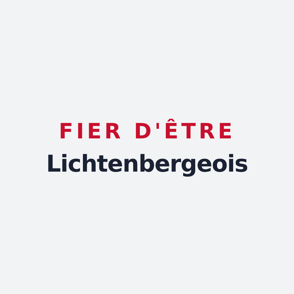 Poster « Fier d'être Lichtenbergeois » — design pour Lichtenberg